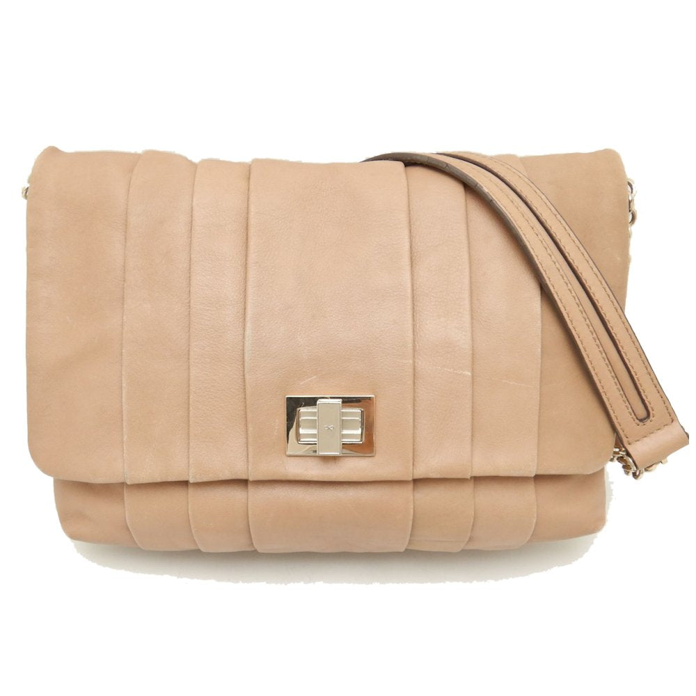 Anya Hindmarch Leather Shoulder Bag Beige