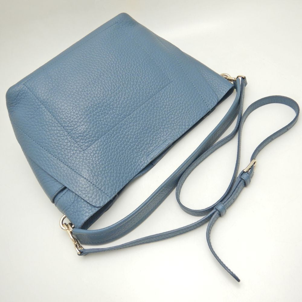 Furla Grace Hobo S Leather Shoulder Bag Blue