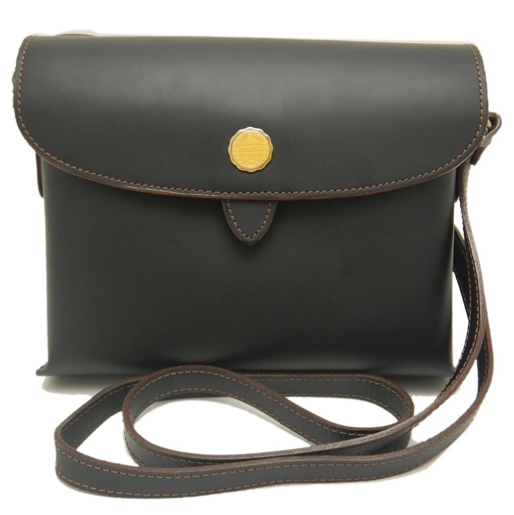 Marie Claire Leather Shoulder Bag Black