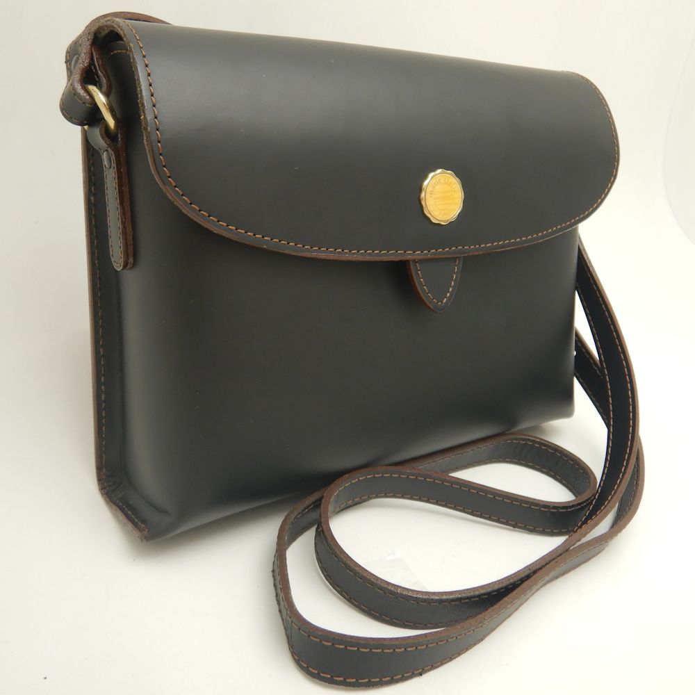 Marie Claire Leather Shoulder Bag Black