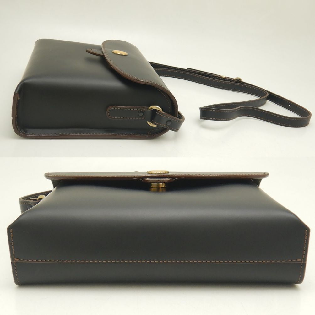 Marie Claire Leather Shoulder Bag Black