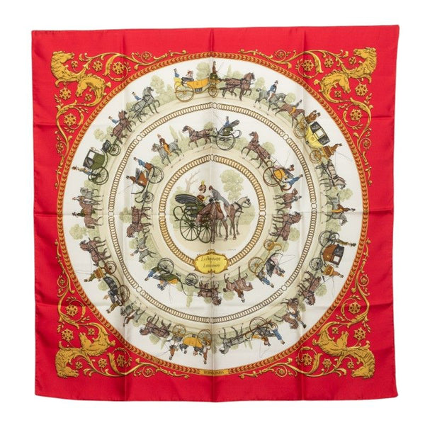 Hermes LA PROMENADE DE LONGCHAMPS Silk Scarf