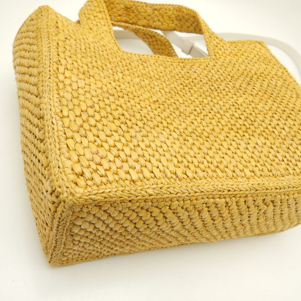 Loewe Raffia Font Tote Small Bag