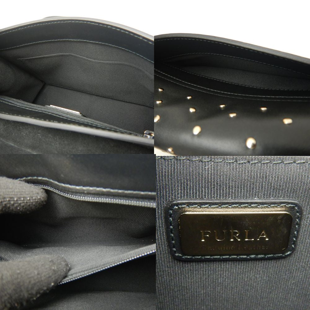 Furla Metropolis Leather Handbag Black