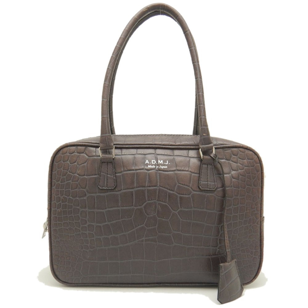 A.D.M.J. Leather Tote Bag Brown