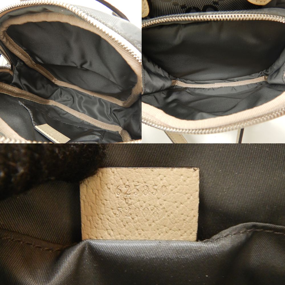 Gucci Nylon Leather Shoulder Bag 625850