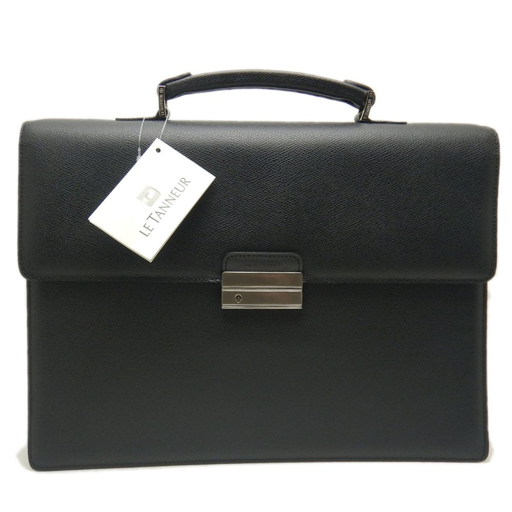 LE TANNEUR Leather Business Bag Black