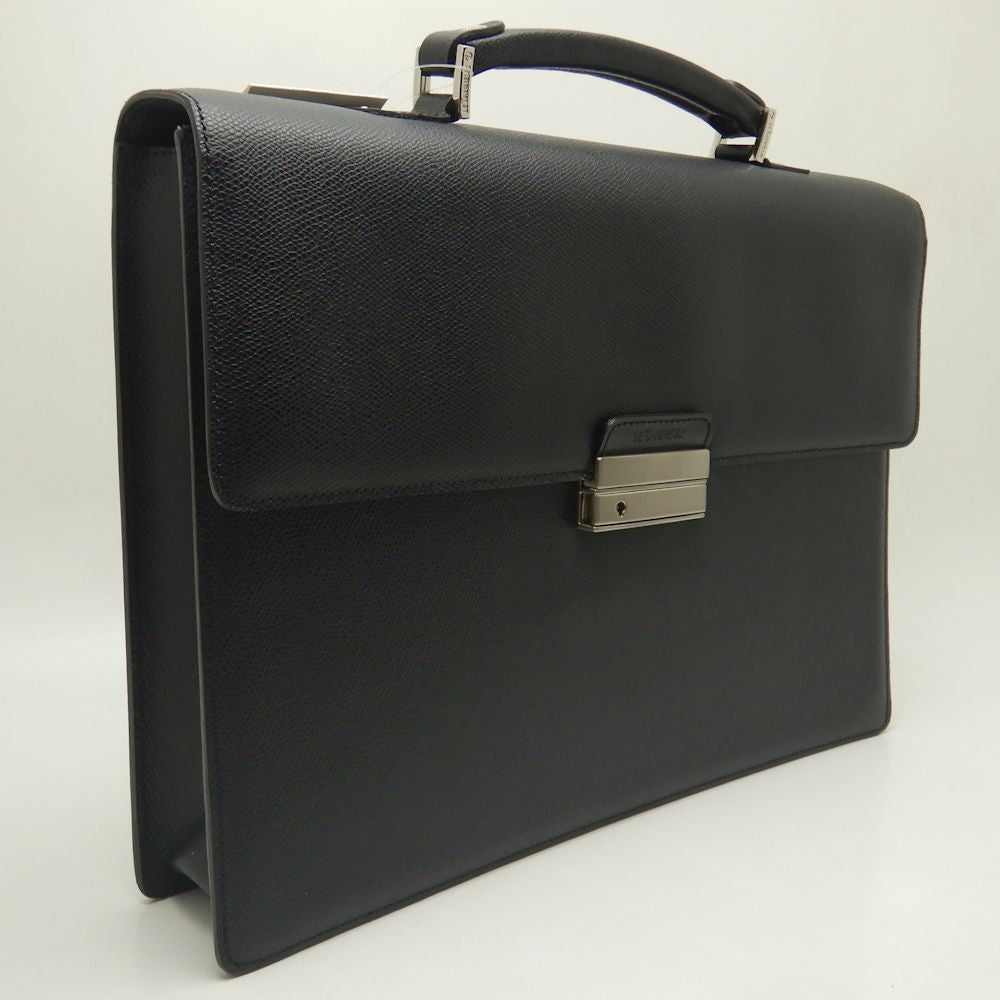 LE TANNEUR Leather Business Bag Black