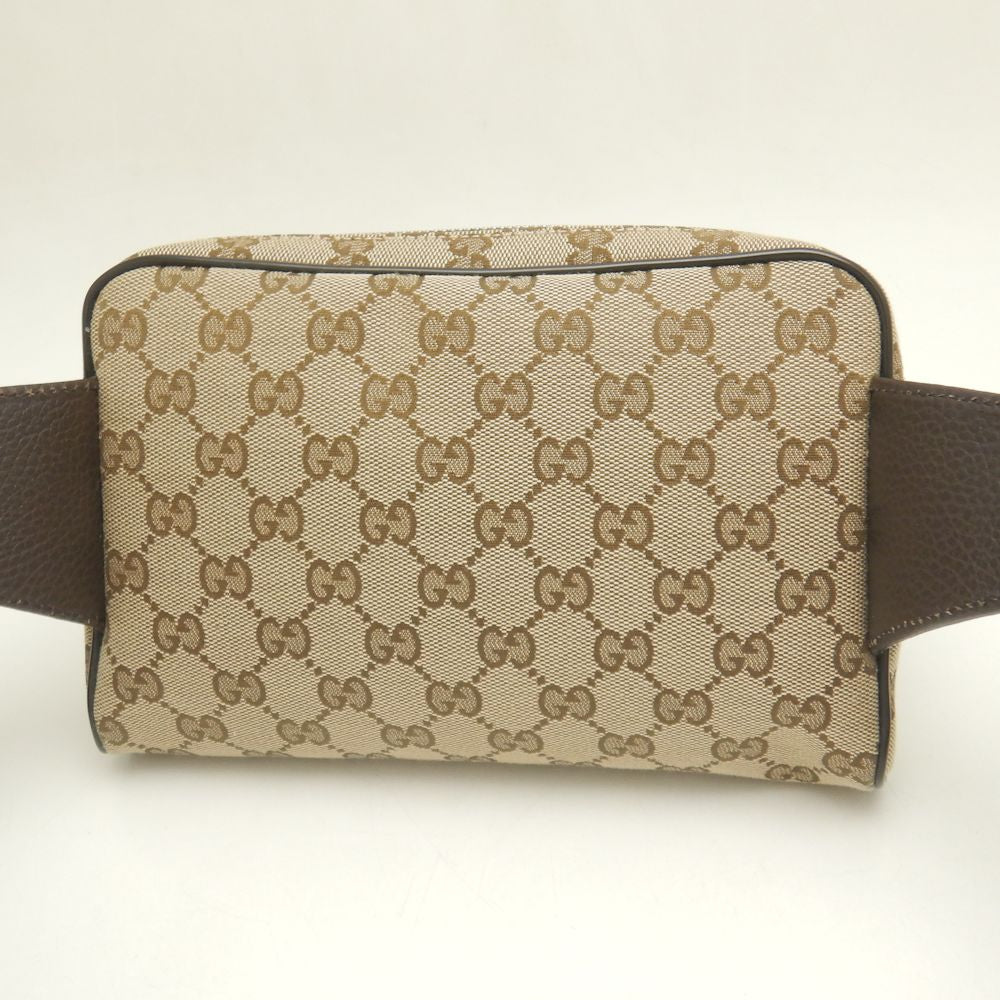 Gucci GG Canvas Leather Waist Bag 449174