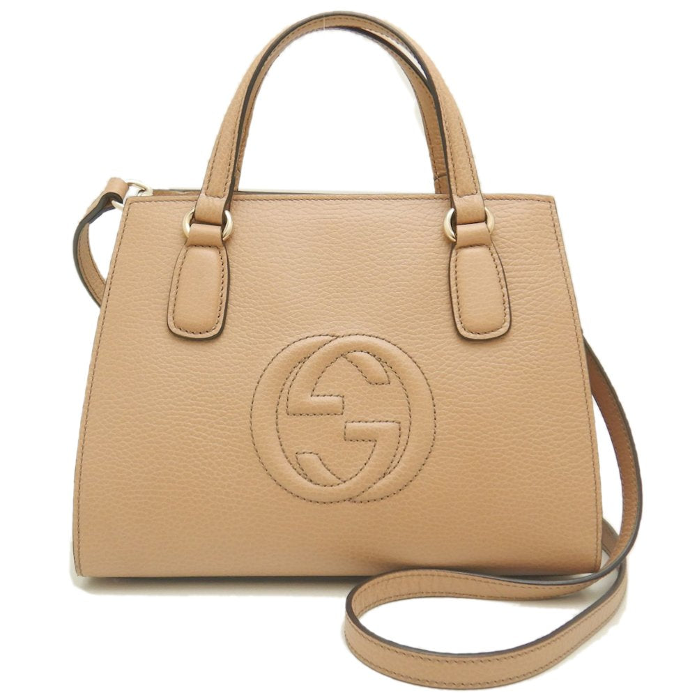 Gucci Soho 2WAY Leather Handbag 607722