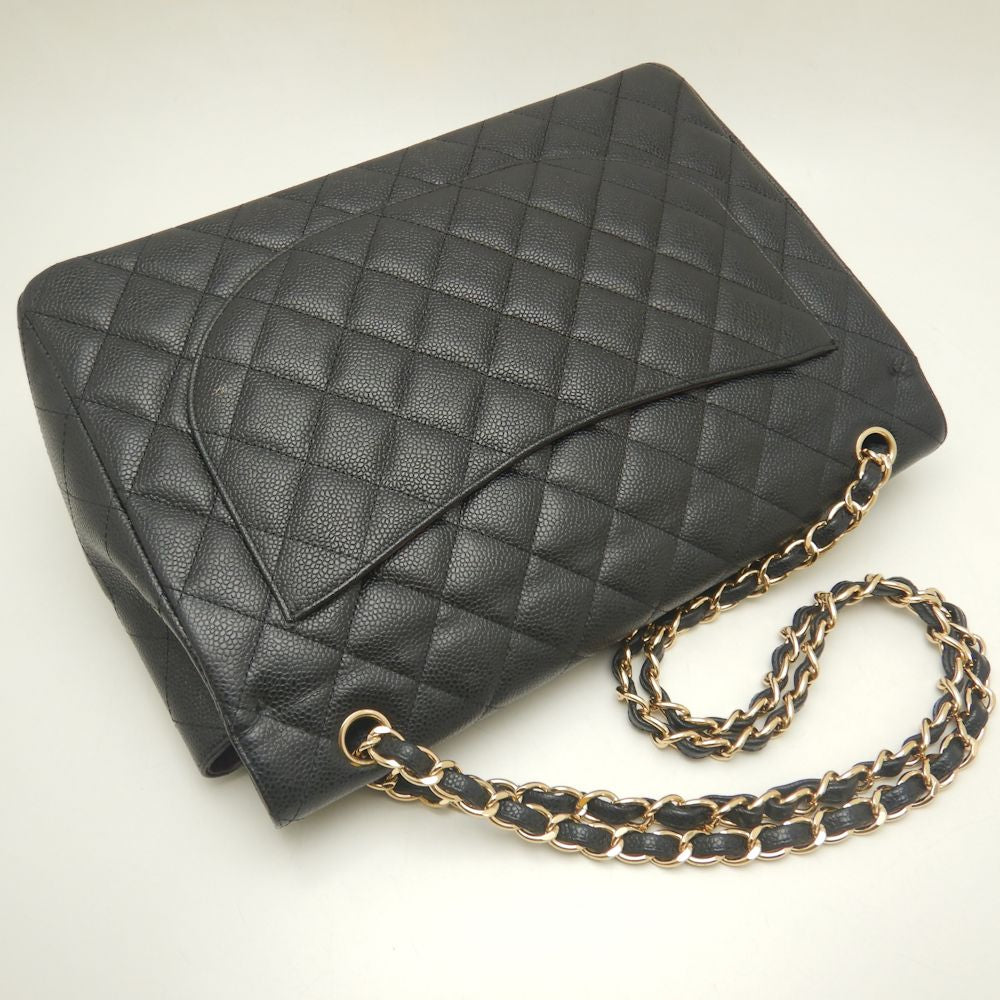 Chanel Caviar Skin Flap Chain Shoulder Bag