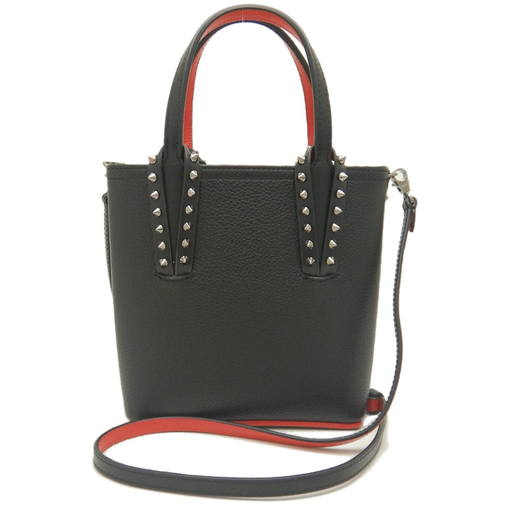 Christian Louboutin Cabata N/S Mini Handbag Black Red