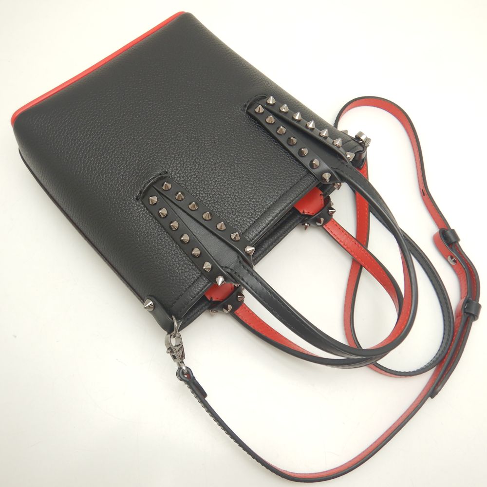 Christian Louboutin Cabata N/S Mini Handbag Black Red