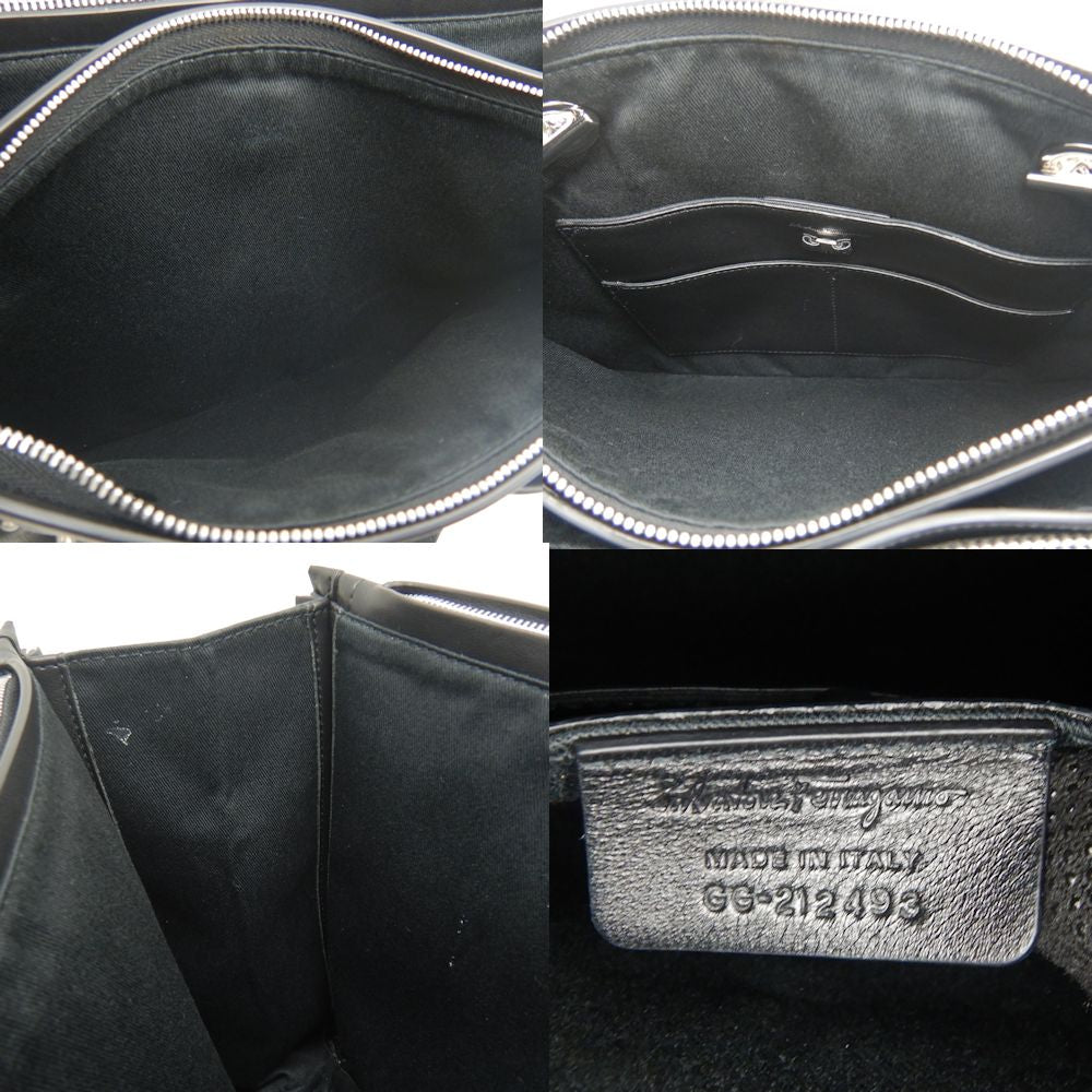 Salvatore Ferragamo Leather Chain Tote Bag