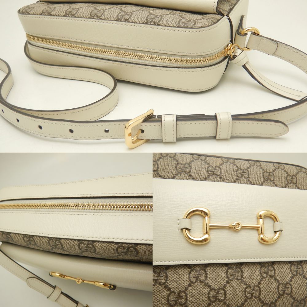 Gucci Small Shoulder Bag GG Supreme Canvas Leather