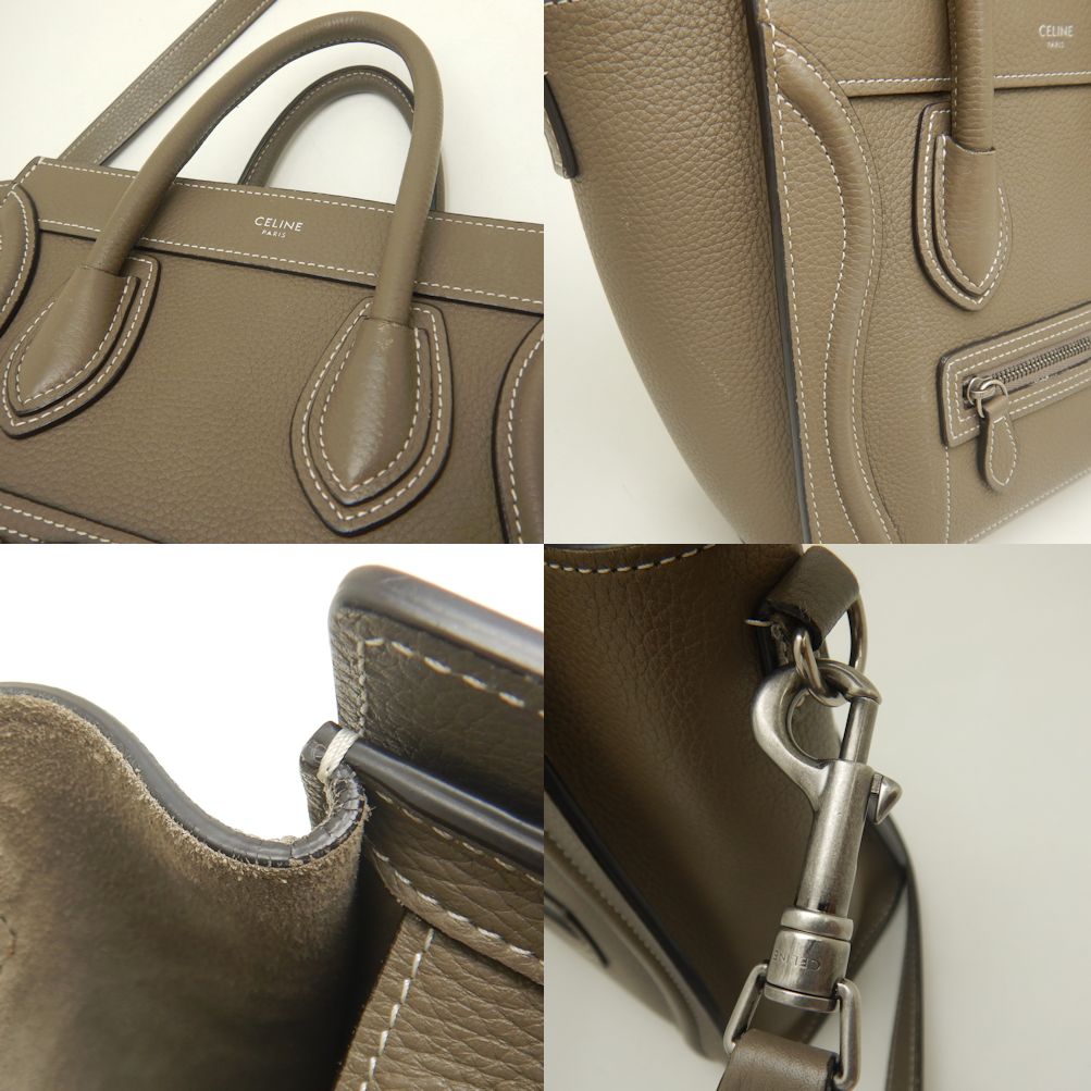 Celine Luggage Nano Shopper Tote Bag