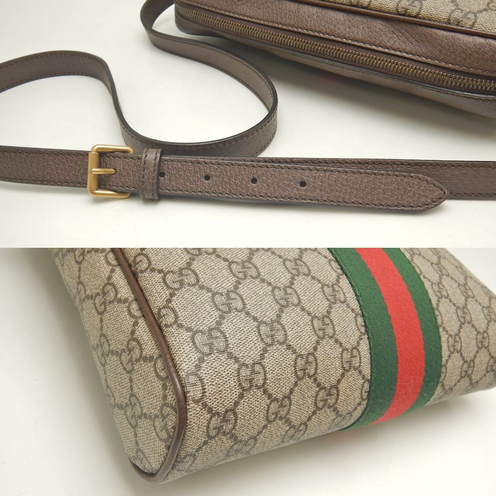 Gucci Ophidia PVC Coated Canvas Shoulder Bag