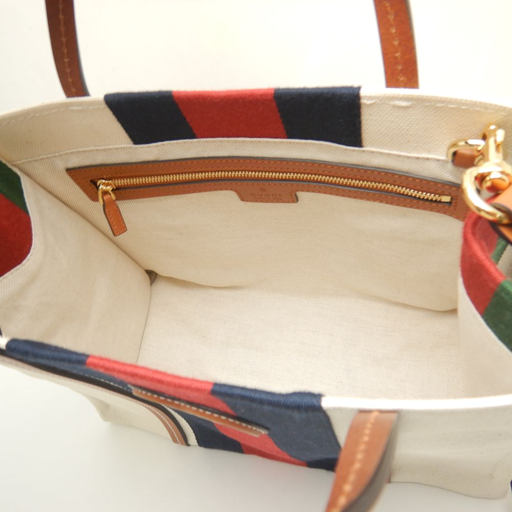 Gucci Small Canvas 2WAY Tote Bag 727728