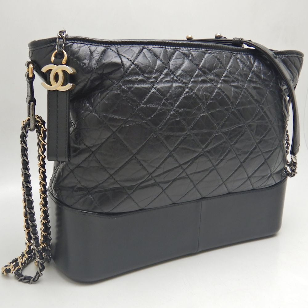 Chanel Gabrielle Hobo Bag Black Calf A93824