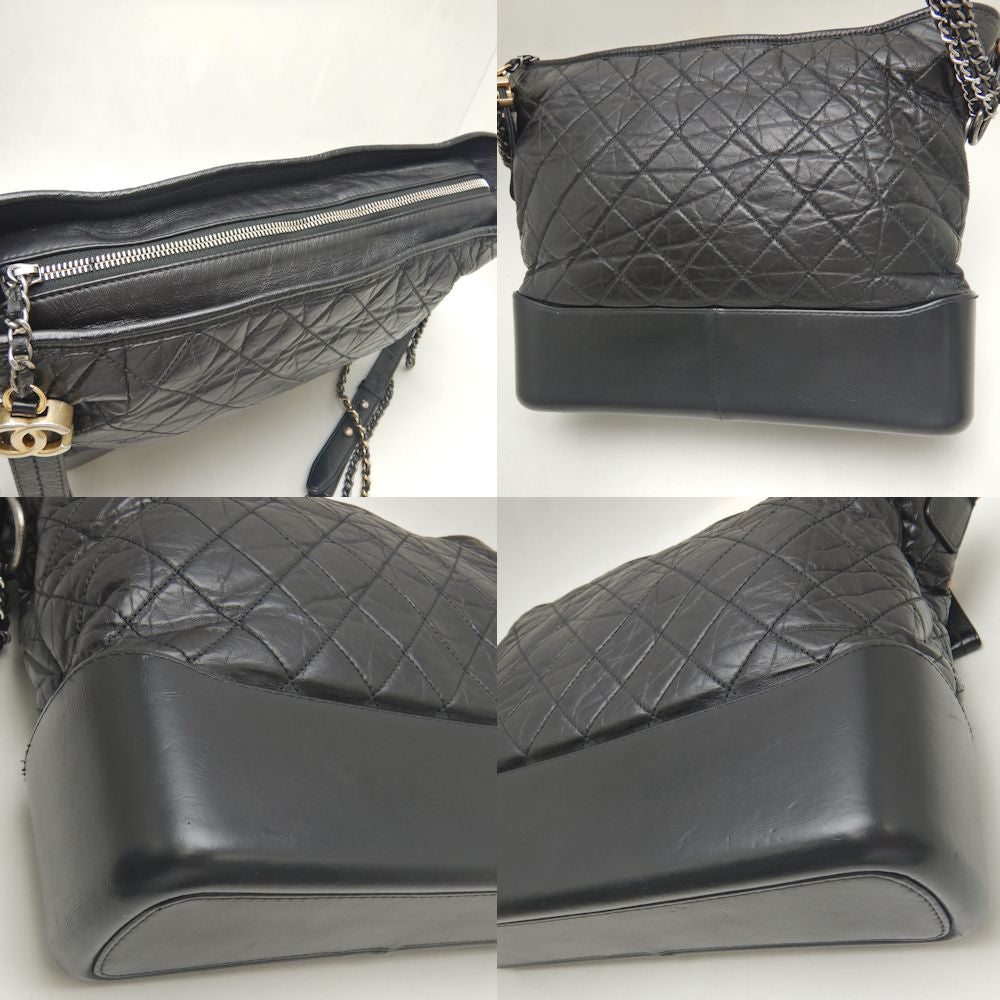 Chanel Gabrielle Hobo Bag Black Calf A93824