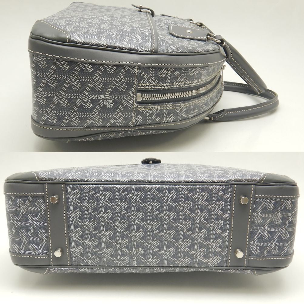 Goyard St. Jeanne MM Handbag Gray PVC Canvas