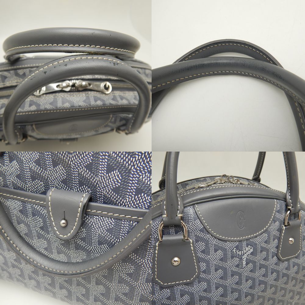 Goyard St. Jeanne MM Handbag Gray PVC Canvas