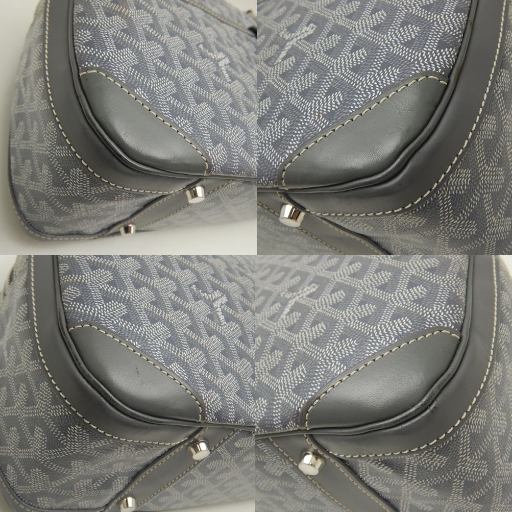 Goyard St. Jeanne MM Handbag Gray PVC Canvas