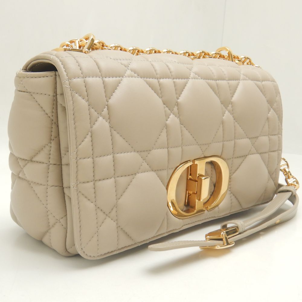 Dior Caro Medium Shoulder Bag Beige