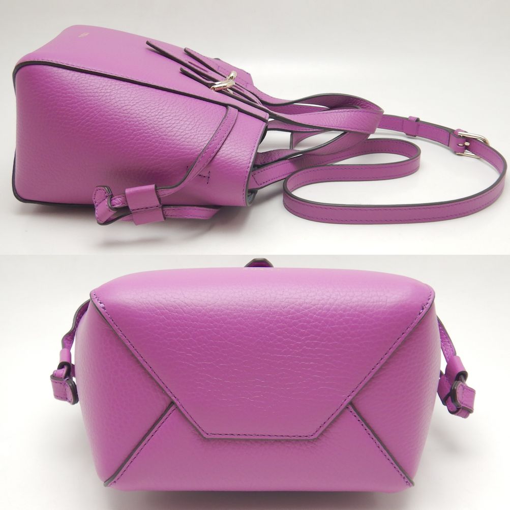 Furla Leather 2WAY Mini Tote Bag Purple