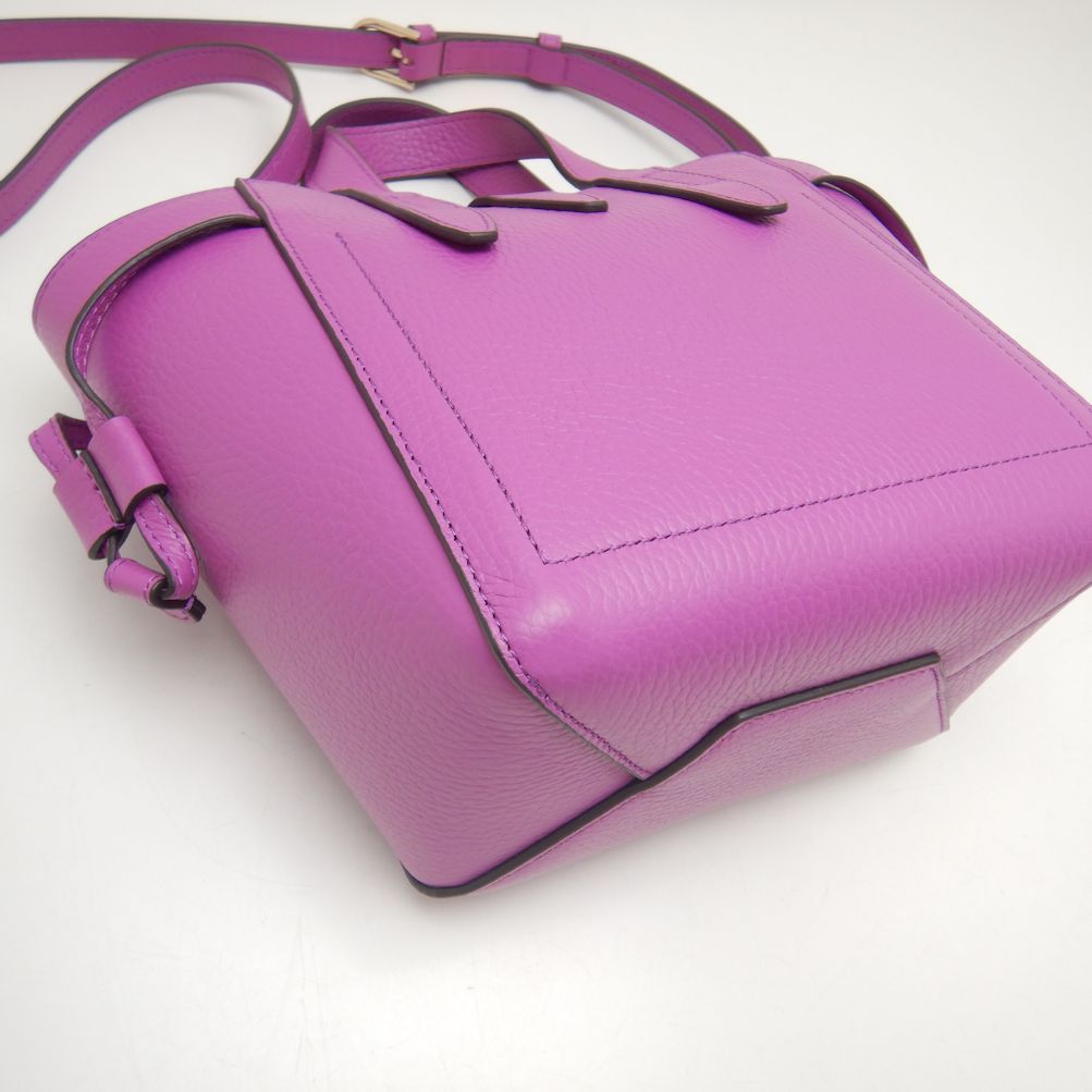 Furla Leather 2WAY Mini Tote Bag Purple