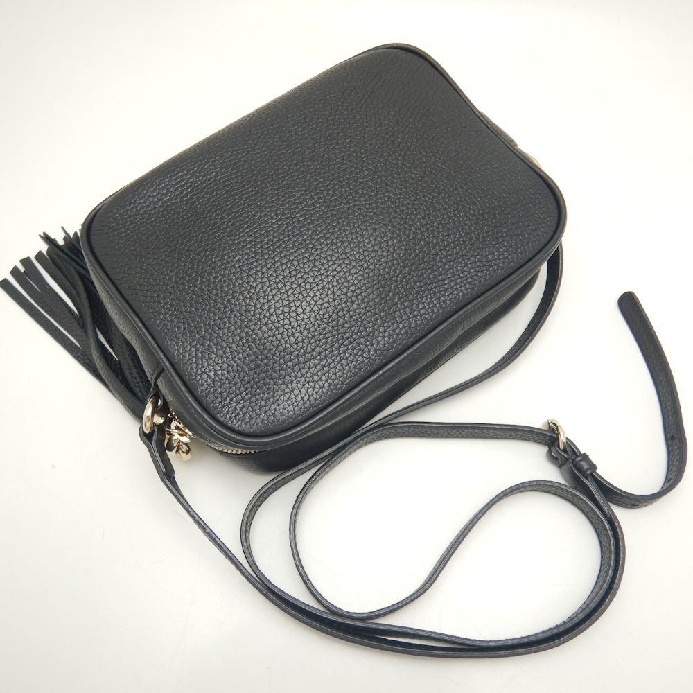 Gucci Soho Leather Shoulder Bag Black