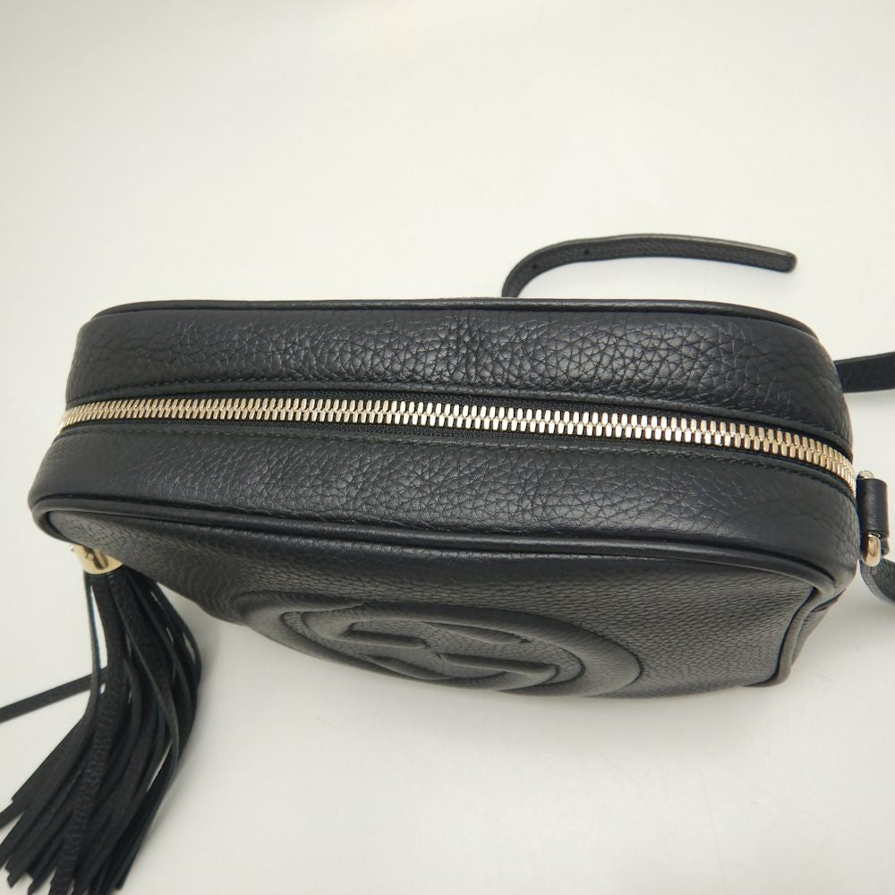 Gucci Soho Leather Shoulder Bag Black