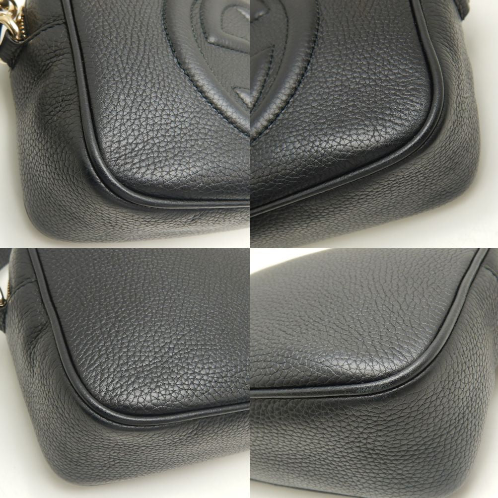 Gucci Soho Leather Shoulder Bag Black