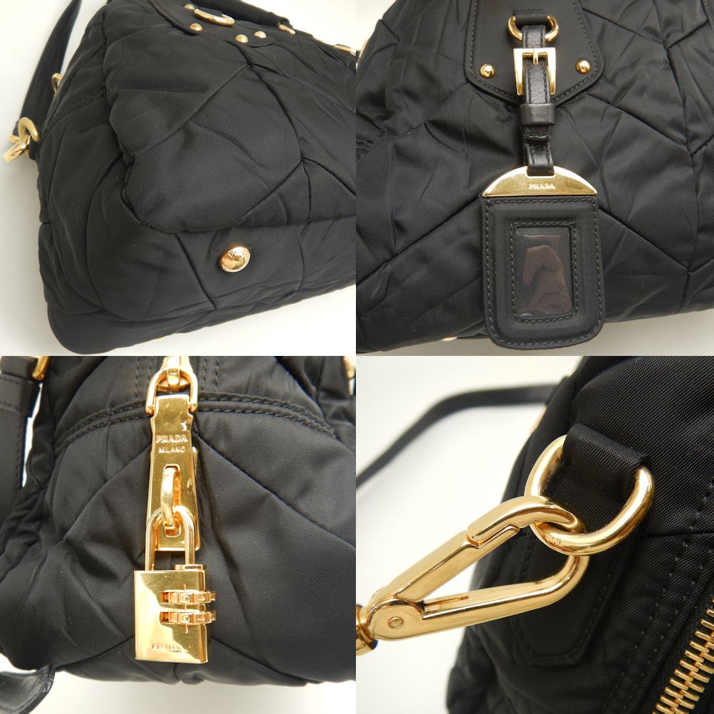 Prada Nylon 2WAY Quilted Handbag BL0402