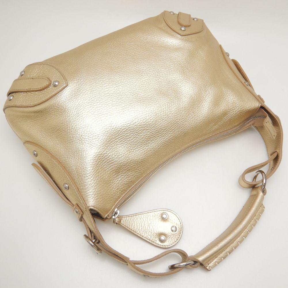 Furla Leather Shoulder Bag Gold