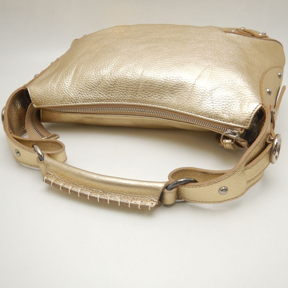 Furla Leather Shoulder Bag Gold