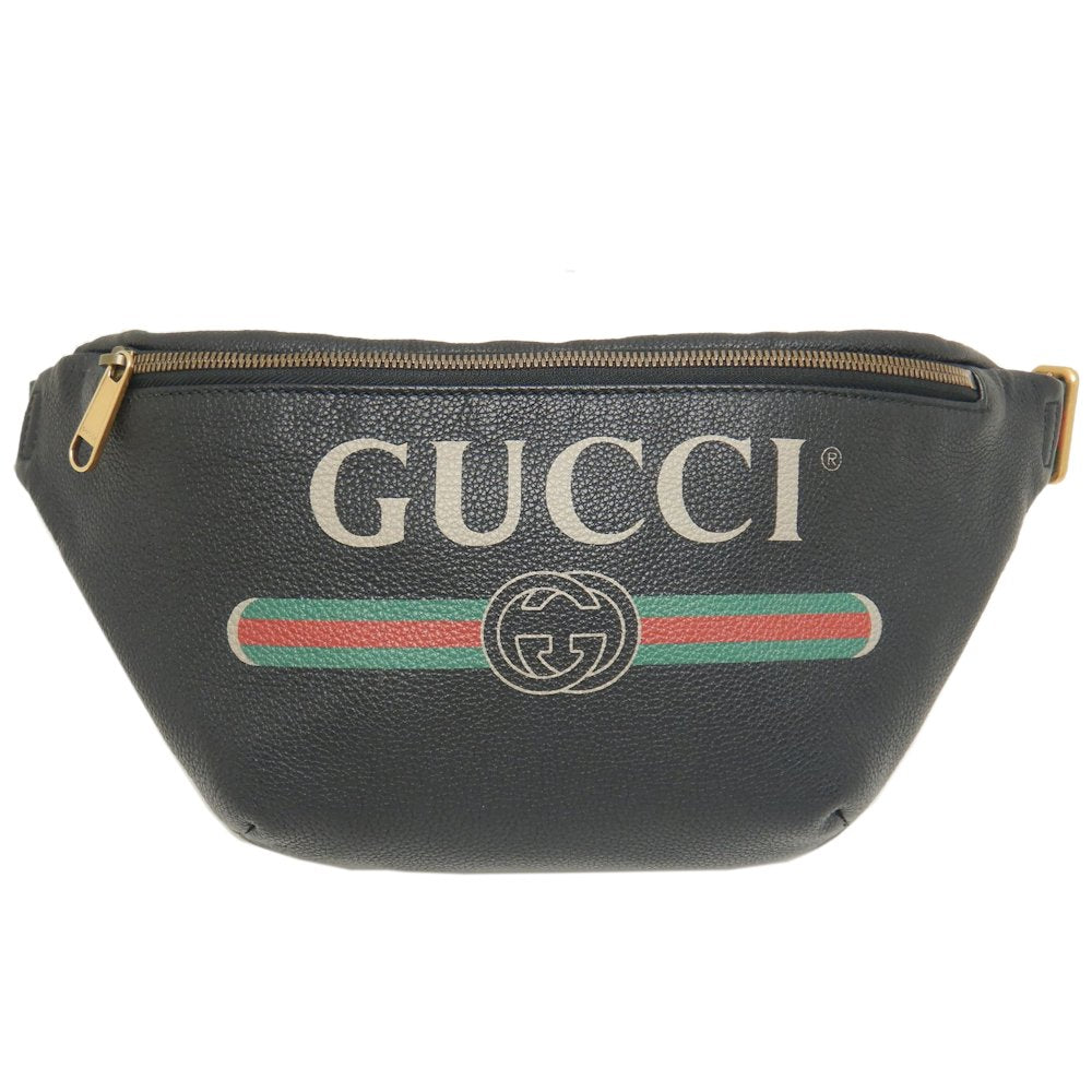 Gucci Leather Web Line Waist Bag 530412