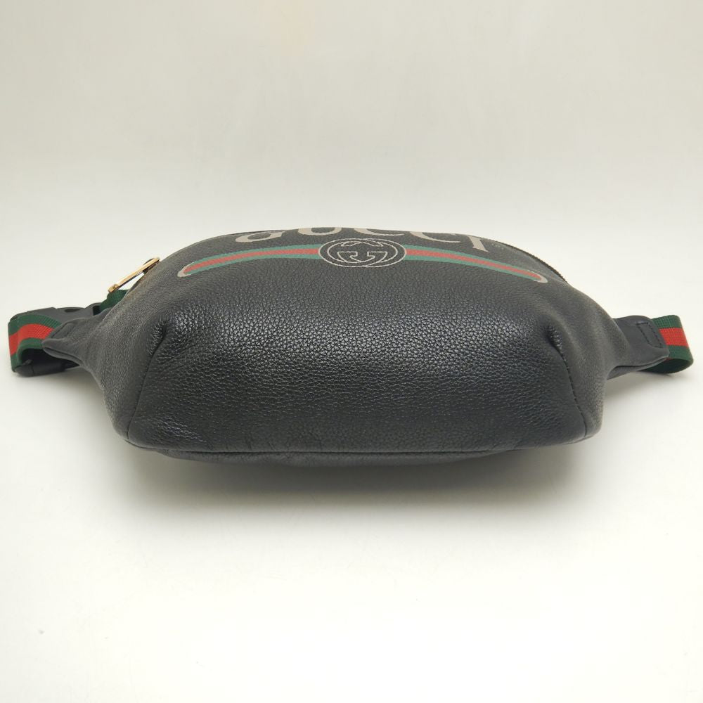 Gucci Leather Web Line Waist Bag 530412