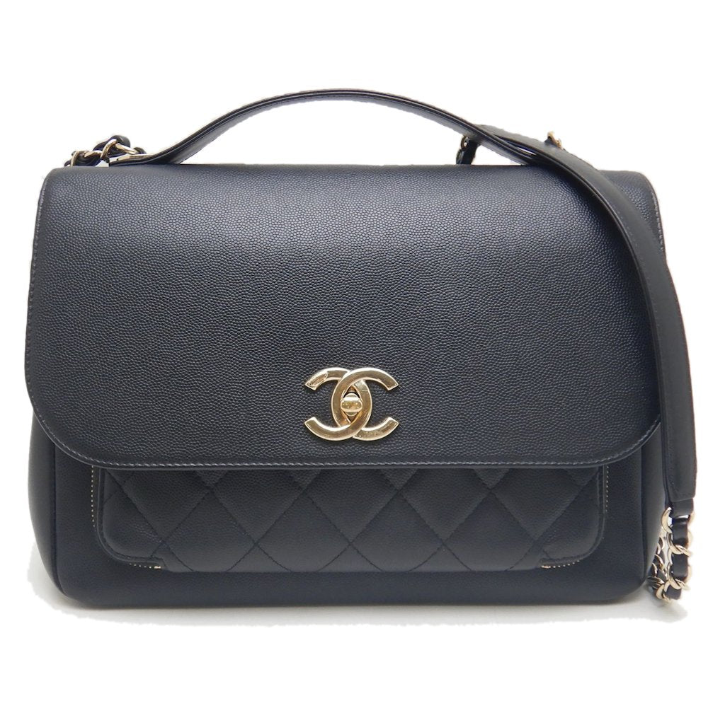 Chanel Caviar Business Affinity Large Shoulder Bag