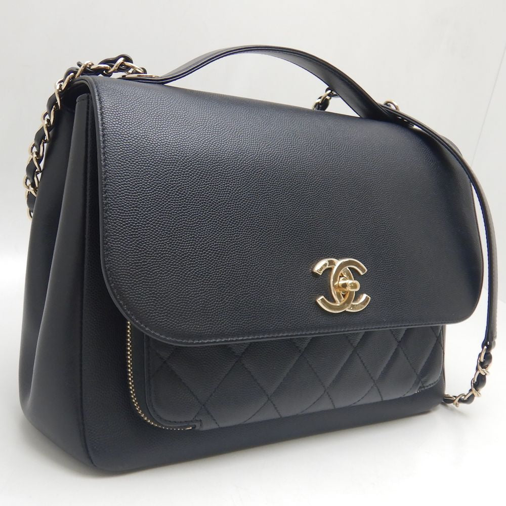 Chanel Caviar Business Affinity Large Shoulder Bag