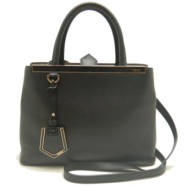 Fendi Petite 2Jours Leather Handbag