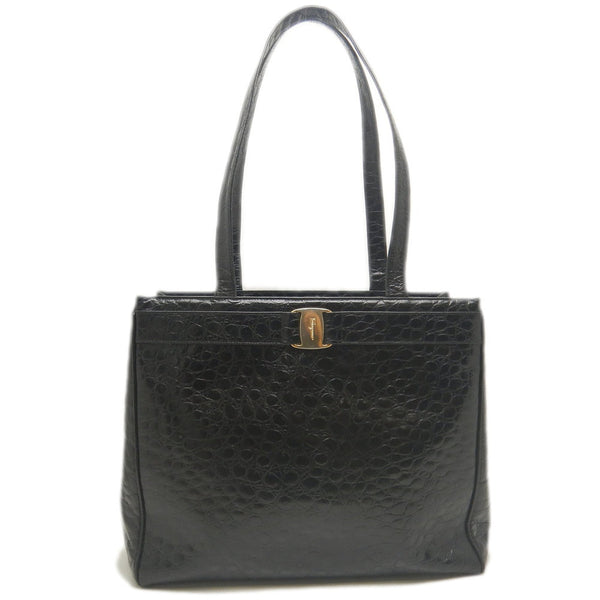 Salvatore Ferragamo Vara Leather Tote Bag