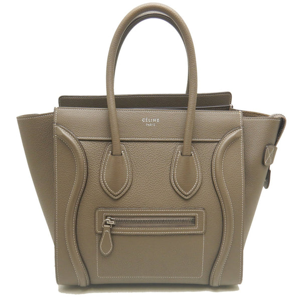 Celine Luggage Micro Shopper Calf Handbag