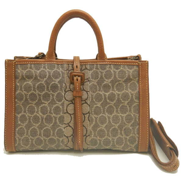 genten Tosca Superiore cotton leather handbag