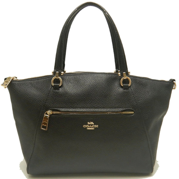 Coach Prairie Satchel Pebble Leather Tote Bag