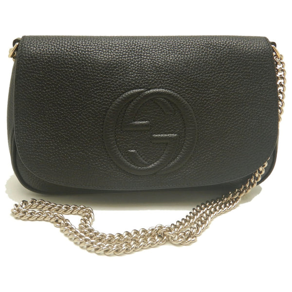 Gucci Soho Interlocking G Leather Shoulder Bag