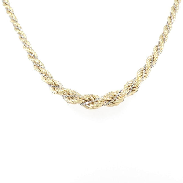 Unoaerre Au750 Yellow Gold White Gold Necklace