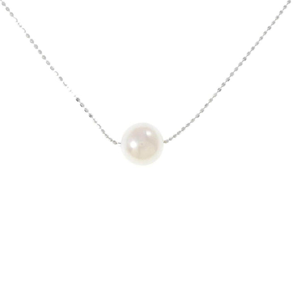 750 White Gold Akoya Pearl Necklace