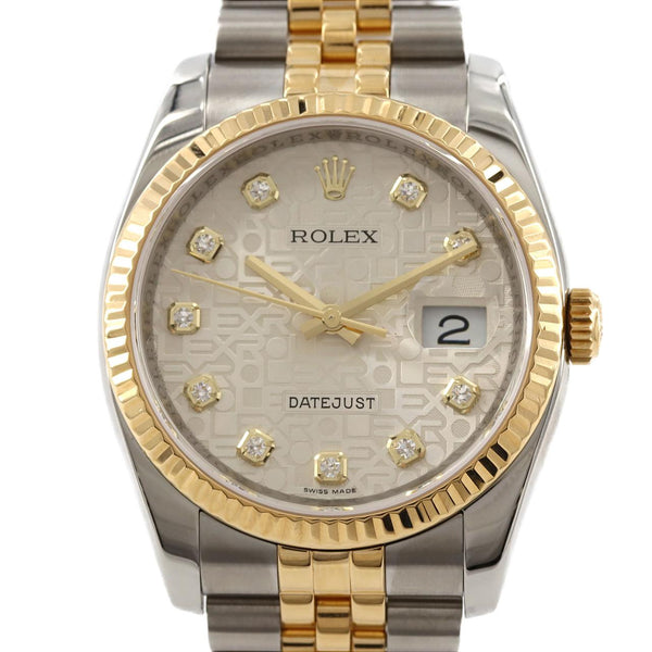 Rolex Datejust Stainless Steel Yellow Gold Automatic