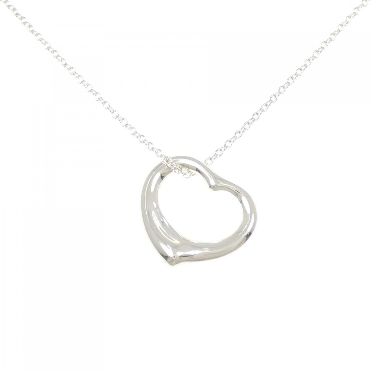 Tiffany & Co. Open Heart 925 Silver Necklace